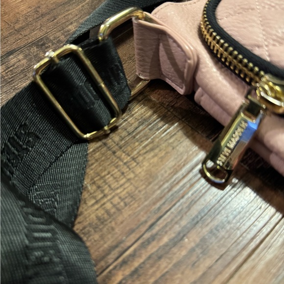 STEVE MADDEN Faux Leather Pink Quilted Crossbody Bag Purse Fashion - Picture 13 of 15